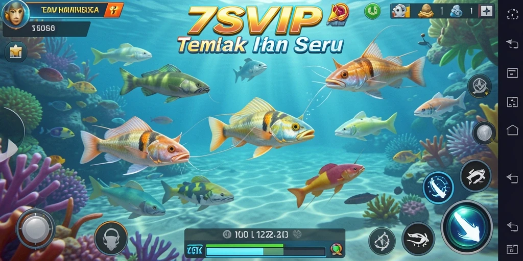 Tampilan gameplay seru dalam 7SVIP Tembak Ikan.