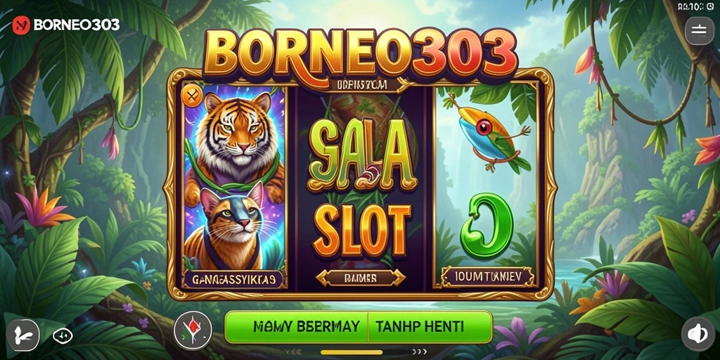 Gameplay seru BORNEO303 dengan berbagai fitur Slot.