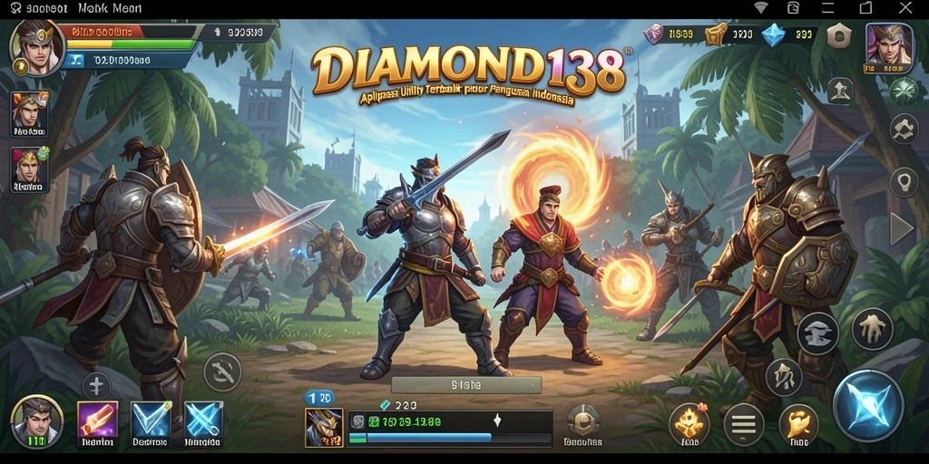 Tampilan antarmuka DIAMOND138 yang menarik dan mudah digunakan.