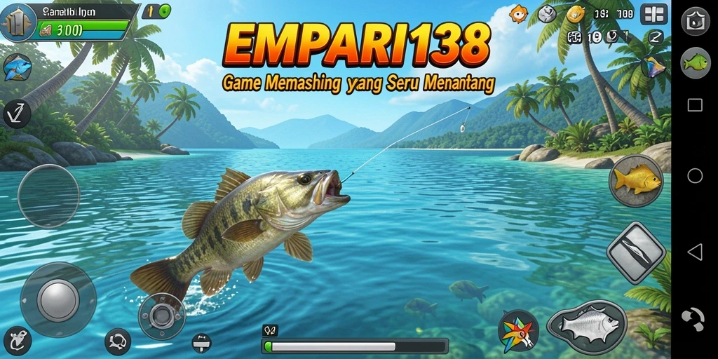Gameplay menawan dalam memancing dengan berbagai lokasi indah.