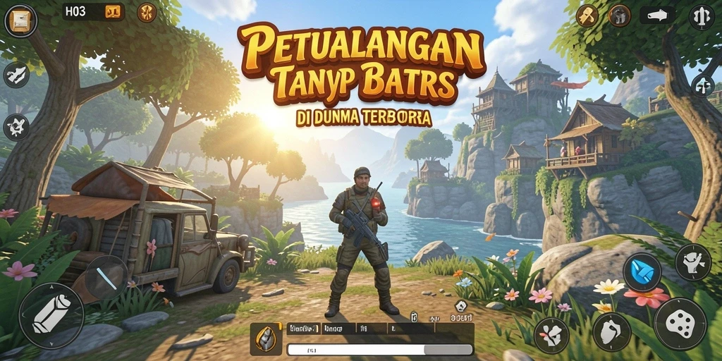 Gameplay H03 yang menampilkan petualangan dunia terbuka yang memukau.