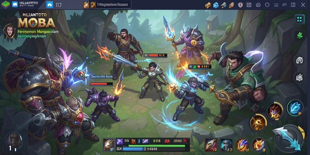 Tampilan menarik dari gameplay seru HUJANTOTO.