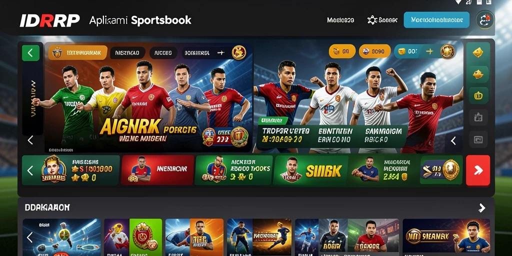 Screenshot utama IDRRP menampilkan antarmuka taruhan yang interaktif dan menarik.