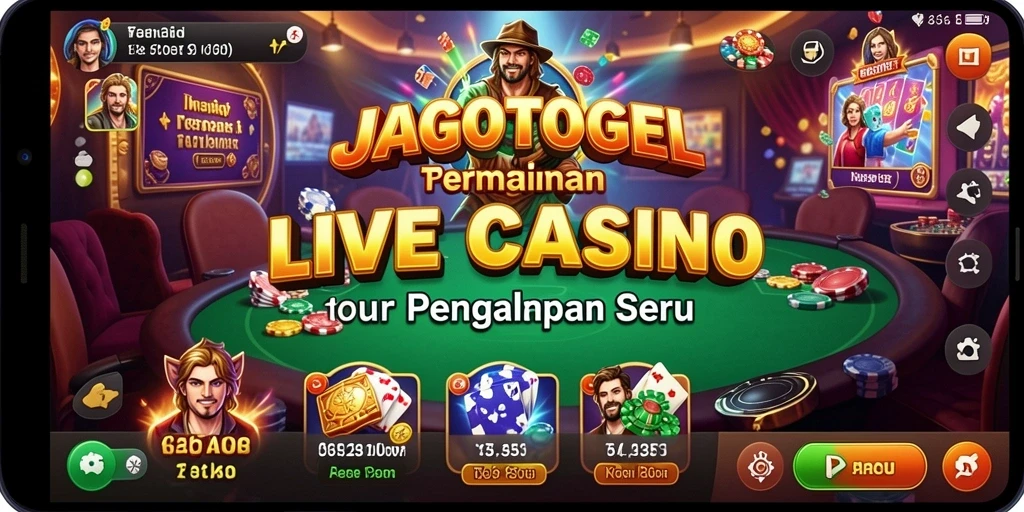Tampilan menarik dari gameplay Live Casino di JAGOTOGEL.