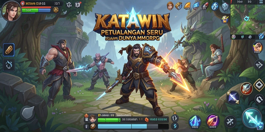 Gameplay mendebarkan KATAWIN saat bertarung melawan monster epik.