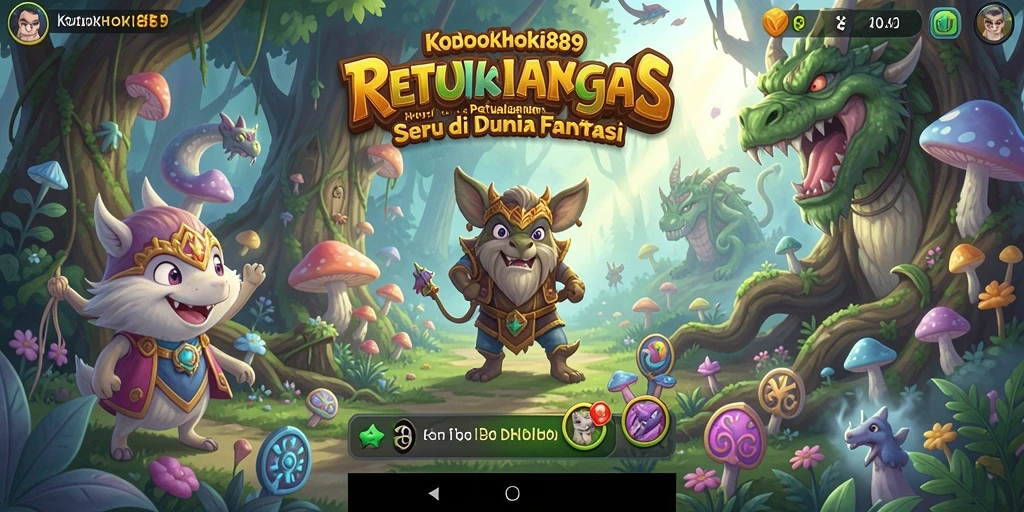 Screenshot gameplay KODOKHOKI889 menampilkan aksi seru di dunia fantasi.