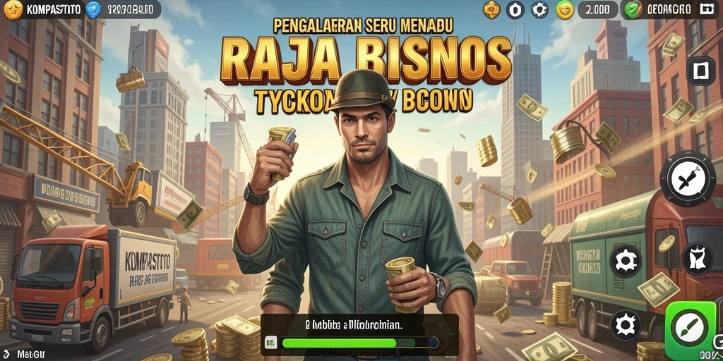 Tampilan gameplay KOMPASTOTO yang penuh warna dan strategis.