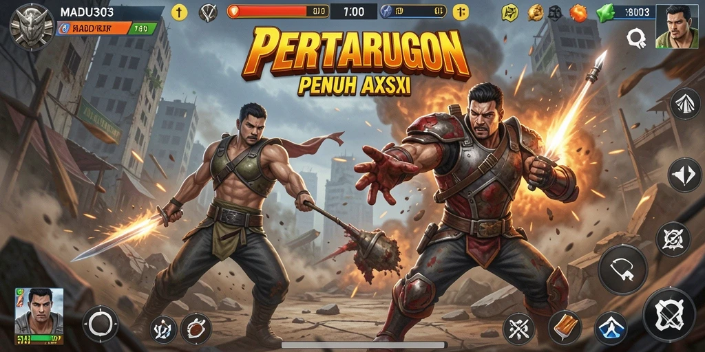 Gameplay seru dengan pertarungan mendebarkan di MADU303.