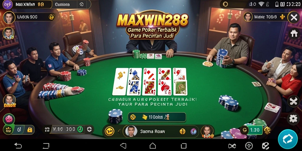 Screenshot gameplay poker yang menarik dan menantang