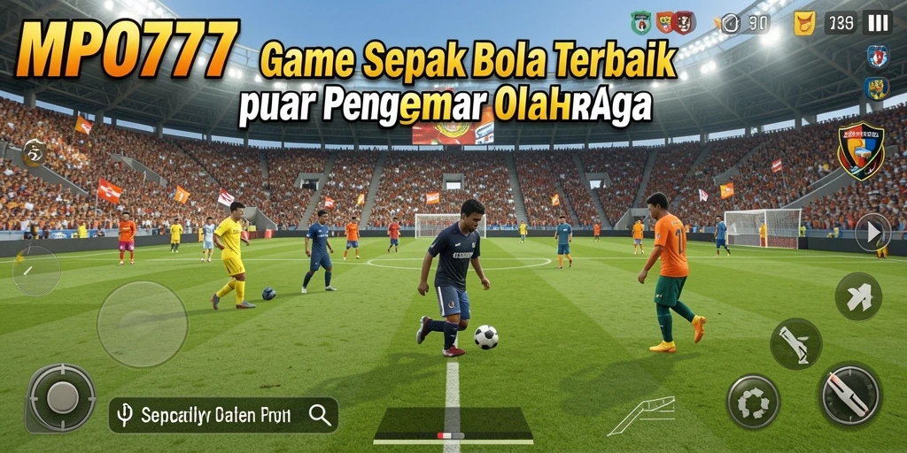 Tampilan gameplay MPO777 yang mendebarkan dan penuh aksi sepak bola.