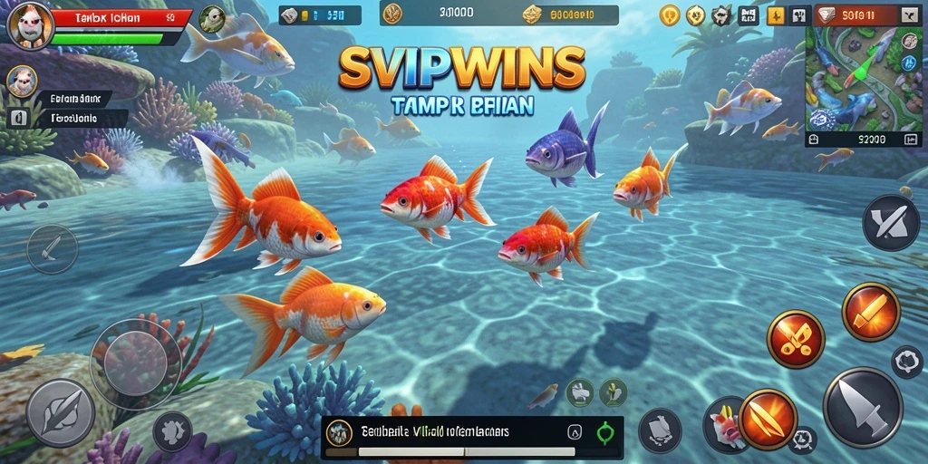Screenshot gameplay Tembak Ikan dari SVIPWINS yang penuh aksi.