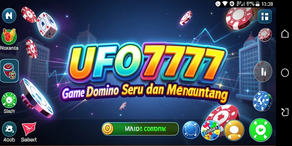 Gambaran permainan Domino di UFO777 dengan teman-teman.